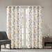 SunSmart Laurel Jacquard Printed Room Darkening Curtain Panel