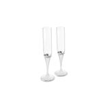 Vera Wang Infinity Metal and Crystal Toasting Flutes (Set of 2)