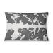 SADDLEBACK CHARCOAL Indoor|Outdoor Lumbar Pillow By Kavka Designs
