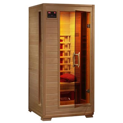 HeatWave Buena Vista 1-2 Person Hemlock Infrared Sauna with 3 Ceramic Heaters
