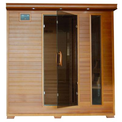 HeatWave Great Bear 6-Person Cedar Infrared Sauna with 10 Carbon Heaters