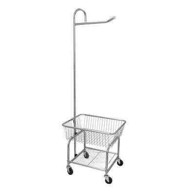 Household Essentials Rolling Laundry Cart with Basket - 20.7"L x 24.6"W x 67.5"H