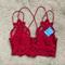 Free People Intimates & Sleepwear | Free People Lace Bralette Lipstick | Color: Red | Size: Xs