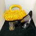Nine West Accessories | Bundle!!! Yellow Snake Purse, Earrings And Shoes! | Color: Orange/Yellow | Size: 9.5