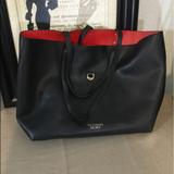 Victoria's Secret Bags | Large Victoria’s Secret Tote Bag | Color: Black/Red | Size: 19” W X 11” H