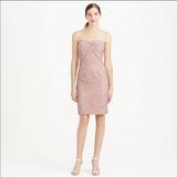 J. Crew Dresses | J. Crew Strapless Lace Mini Dress | Color: Pink | Size: 8