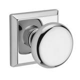 Baldwin Round Passage Door Knob with Square Rose