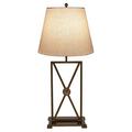 ellahome Medallion 38" Table Lamp Metal/Fabric in Yellow | 38 H x 18 W x 18 D in | Wayfair IL027BB