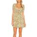 Free People Dresses | Free People Floral-Print Mini Dress | Color: Yellow | Size: Various