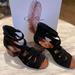 Jessica Simpson Shoes | Jessica Simpson Black Heeled Shoes, Size 9 | Color: Black | Size: 9