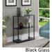 Convenience Concepts Designs2Go Classic Glass 3 Shelf Bookshelf