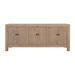 Artissance Reclaimed Wood Shandong Buffet With 6 Drawers, 35.5 Inch Tall, Natural Wood Finish