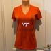 Nike Tops | 3-4-$30 Nike Dri Fit Orange Vt Va Tech V Neck T Shirt Xs | Color: Orange | Size: Xs