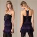 Free People Dresses | Free People Plum Tiered Ruffle Dress | Color: Purple/Red/Silver | Size: 10