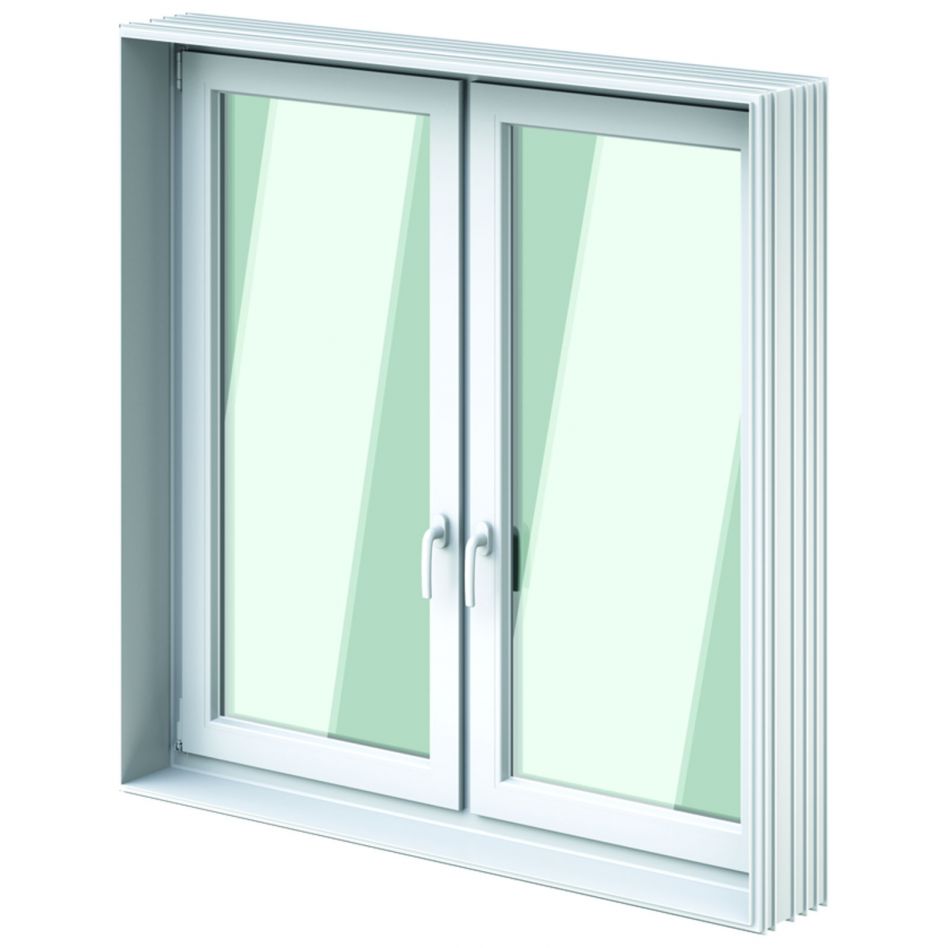 ACO Therm 3.0 Leibungskellerfenster Standard zweiflügelig für Fertigteilwerk mit 3-fach WSG, 25 cm, 150x150 cm Image
