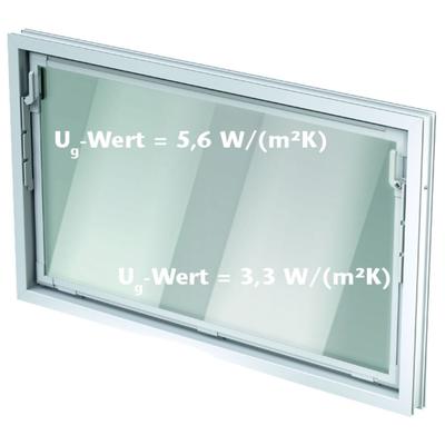 ACO Nebenraumfenster Kippfenster Einfachglas ESG, Einfachglas ESG, 60x50 cm