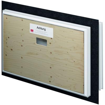 ACO Therm 3.0 Leibungskellerfenster Hochwasserdicht mit Flansch 3-fach WSG, Anschlag links, 25 cm,80x60 cm