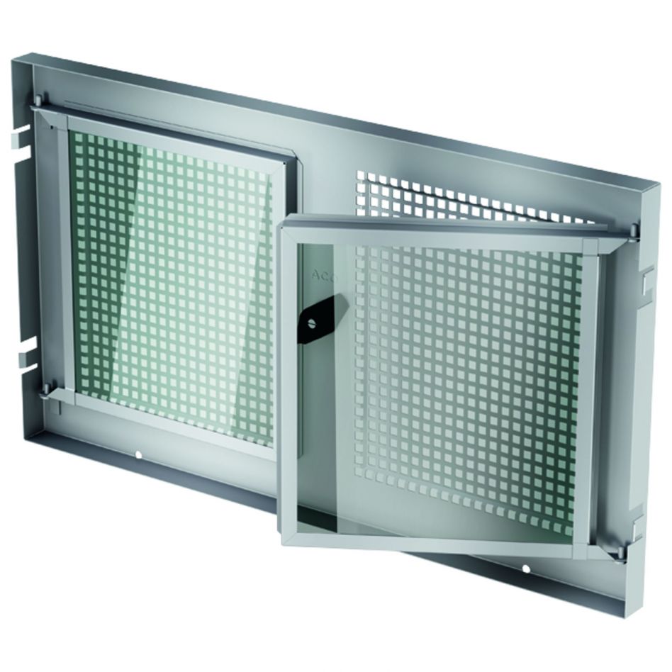 ACO Therm 1.2 Stahl-Drehflügeleinsatz Lochgitter ESG, feststehend, 100x100 cm Image