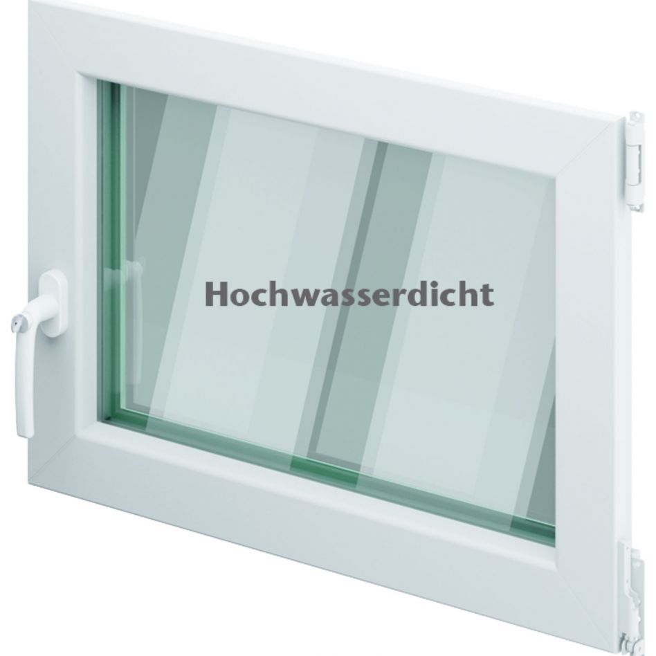 ACO Therm 3.0 Fenstereinsatz Dreh/Kipp Hochwasserdicht mit 3-fach WSG VSG, Anschlag rechts, 100x100 cm Image