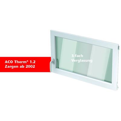 ACO Therm 1.2 Fenstereinsatz Dreh/Kipp Hochwasserdicht 2-fach verglast, Anschlag links, 100x50 cm