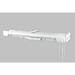 InStyleDesign White Heavy-duty Double Center Open Traverse Curtain Rod