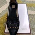 Coach Shoes | Kitten Heel Shoes | Color: Black/Gold | Size: 8.5