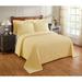 Better Trends Jullian Collection in Bold Stripes Design Bedspread by Better Trends in Yellow (Size KING)
