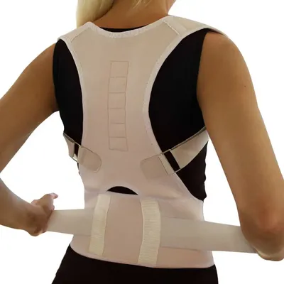 Ceinture de posture pour hommes et femmes ceinture orthèse de forme magnétique réglable vertèbre