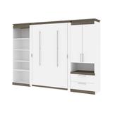Bestar Orion 118W Full Murphy Bed with Multifunctional Storage