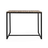 Elkhart Outdoor Modern Industrial Acacia Wood Bar Table by Christopher Knight Home - 51.25" W x 27.50" D x 40.25" H