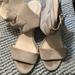 Nine West Shoes | Nine West Heeled Sandals Size 7.5 | Color: Gray | Size: 7.5