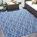 Aldford 12' x 14'11" Traditional Cream/Dark Blue/Denim/Navy Outdoor Area Rug - Hauteloom