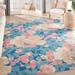 Waverly Sun N' Shade Botanical Floral Garden Farmhouse Indoor/Outdoor Area Rug