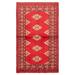 ECARPETGALLERY Hand-knotted Finest Peshawar Bokhara Dark Red Wool Rug - 3'0 x 5'2