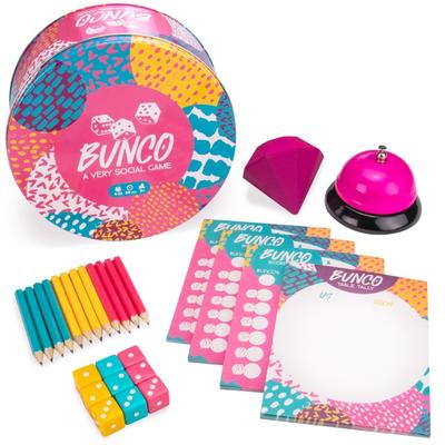 Bunco: A Very Social Game - Pink-Yellow-Blue