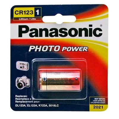 Panasonic CR123 Lithium Photo Battery - 3.75" x 3.50" x 0.75"