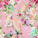 Baby Girl Pink Room Unicorns Removable Wallpaper - 10'ft H x 24''inch W