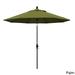 California Umbrella 9' Rd. Aluminum/Fiberglass Rib Market Umb, Deluxe Crank Lift/Collar Tilt, Black Finish, Pacifica Fabric