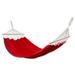 Handmade Ceara Red Cotton Hammock With Spreader Bars (Brazil)