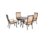 Cambridge Legacy Tan Aluminum 5-piece Outdoor Dining Set