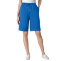 Plus Size Women's Sport Knit Short by Woman Within in Bright Cobalt (Size 1X)
