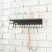 Winston Porter Lall Wall Mounted Jewelry Holder Metal in Black | 3.25 H x 15 W x 3.25 D in | Wayfair 6400E7C9F30F4E1EA53AE3FF113FF037