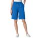 Plus Size Women's Sport Knit Short by Woman Within in Bright Cobalt (Size 6X)