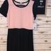Lularoe Dresses | *Rare* Lularoe Amelia, Medium | Color: Black/Pink | Size: M
