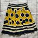 Anthropologie Skirts | Anna Sui For Anthropologie Trampoline Dot Skirt | Color: Blue/Yellow | Size: 4