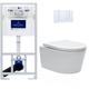 Villeroy&boch - Pack wc Bâti-support + wc Swiss Aqua Technologies sans bride et fixations