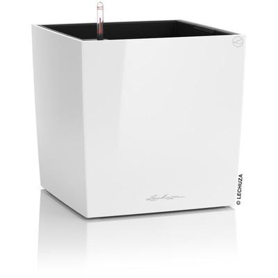 Pflanzgefäße cube Premium 30 Weiß hochglänzend All-in-One - Lechuza