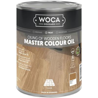 Meister Colour Öl - 2in1 Farbe und Schutz zur Holzbodenpflege, schwarz 2,5 Liter - Woca Image