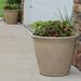 Anjelica Outdoor Double-Walled Flower Pot Planter - Beige - 24" - 2-PK - Set of 2