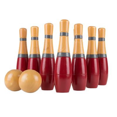 Lawn Bowling, 8 inch Wooden Lawn Game by Hey! Play!
